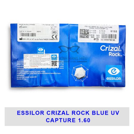 essilor crizal rock blue uv capture 1 60 2 4