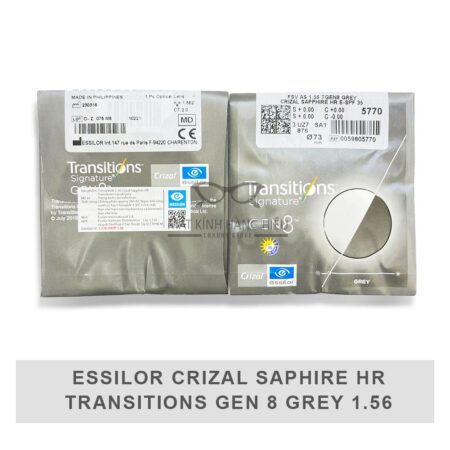 essilor crizal saphire hr transitions gen 8 grey 1 56 2 4