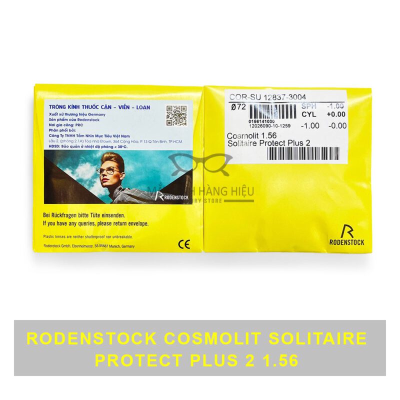 Solitaire Protect Tròng kính lọc ánh sáng xanh RodenStock Cosmolit Solitaire Protect Plus ...