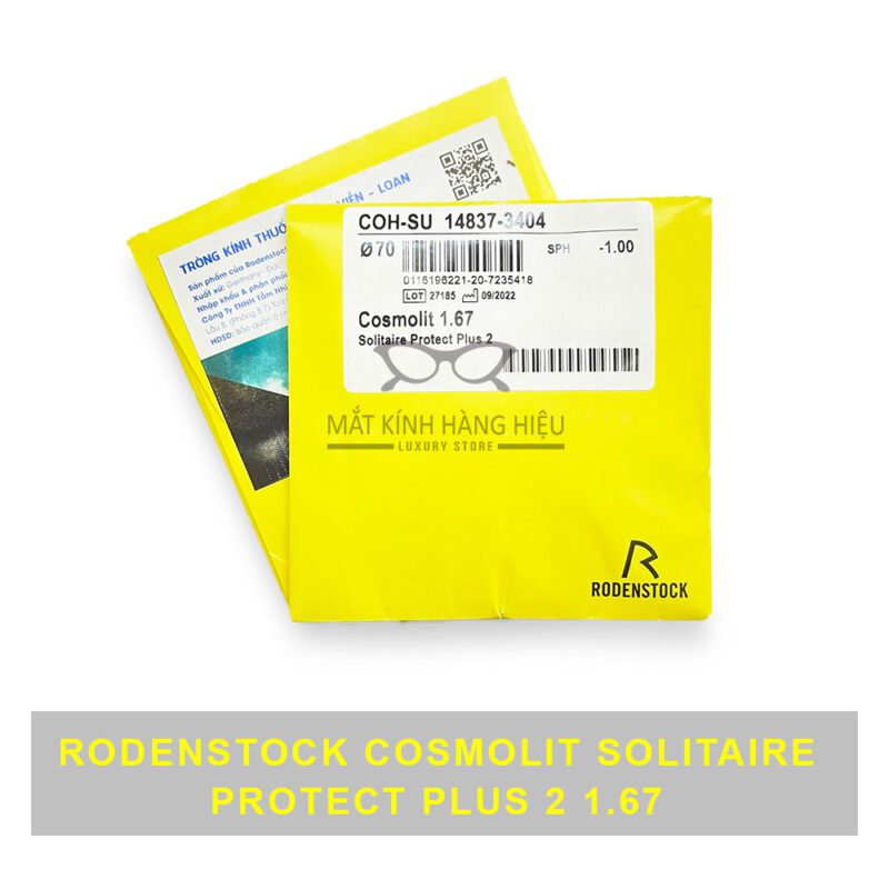 Solitaire Protect Tròng kính lọc ánh sáng xanh RodenStock Cosmolit Solitaire Protect Plus ...