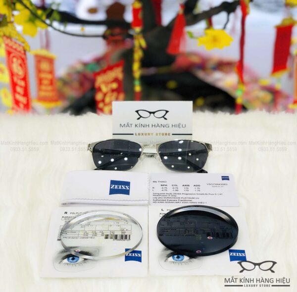 Tròng kính đa tròng đổi màu Zeiss Progressive SmartLife Pure 1.67 PhotoFusion X Grey