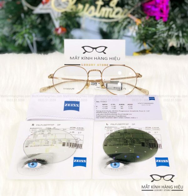 Tròng kính đa tròng đổi màu Zeiss Progressive SmartLife Pure 1.67 PhotoFusion X Pioneer