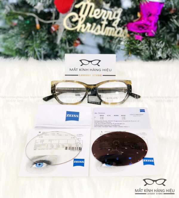 Tròng kính đa tròng đổi màu Zeiss Progressive SmartLife Pure 1.60 PhotoFusion X Brown