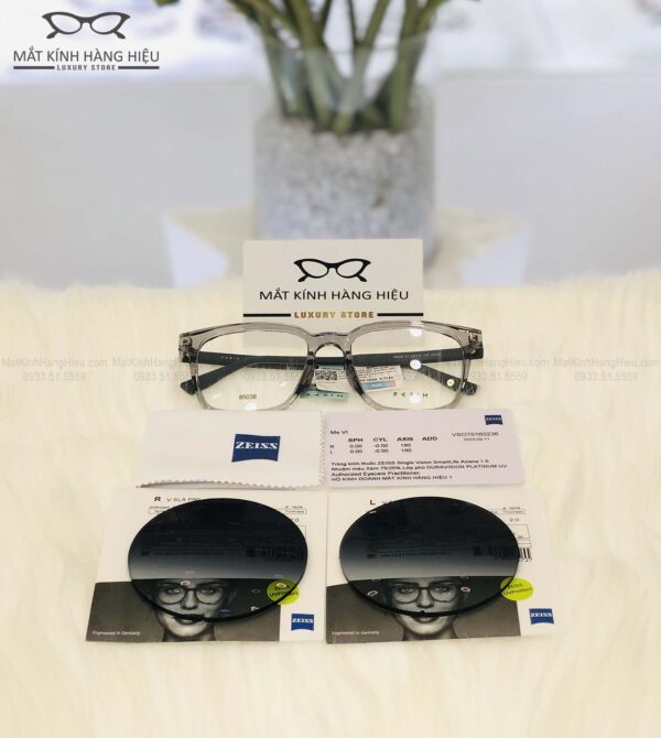 Tròng kính đơn tròng nhuộm màu Zeiss SmartLife 1.50 Grey 75/25%