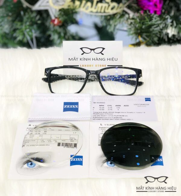 Tròng kính đơn tròng đổi màu Zeiss SmartLife 1.60 PhotoFusion X Pioneer