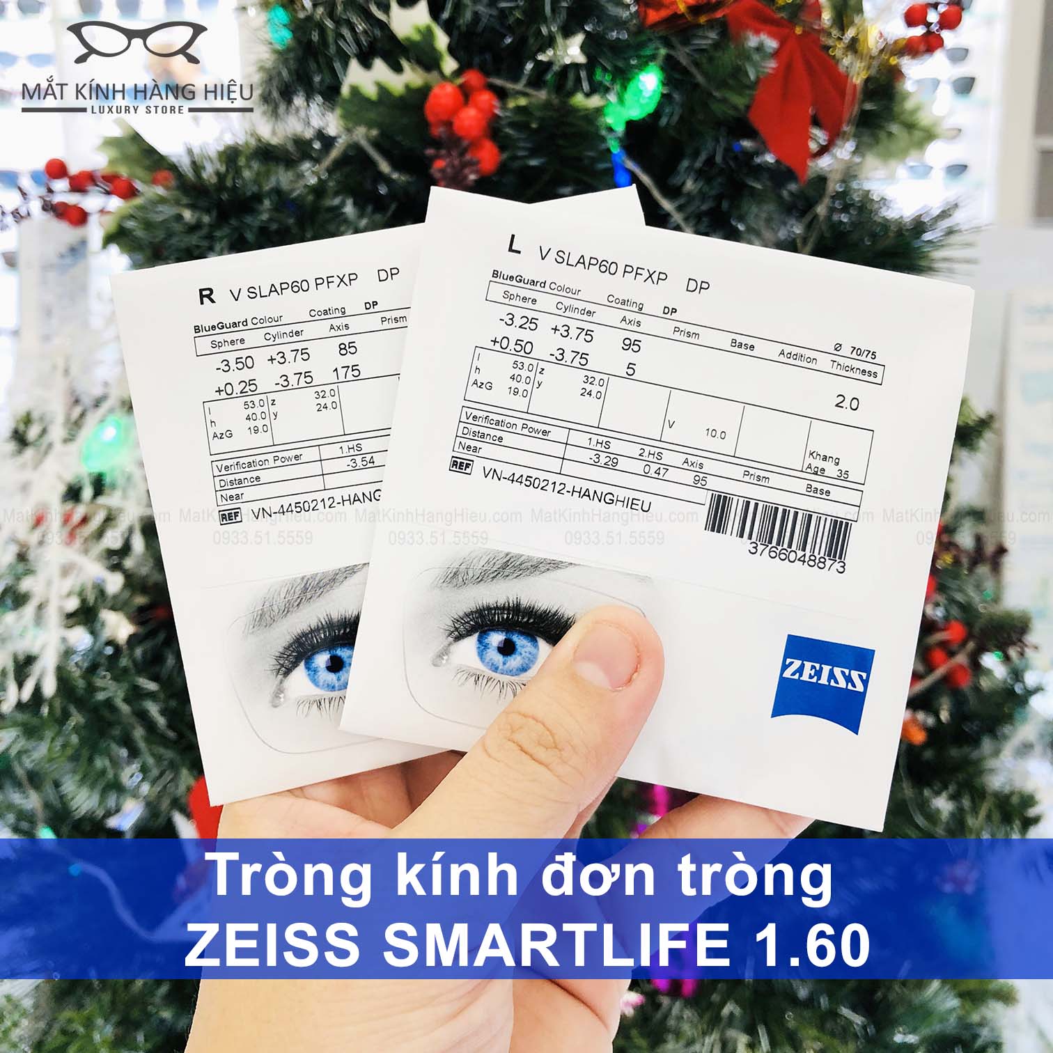 Tròng kính đơn tròng Zeiss SmartLife 1.60 bìa