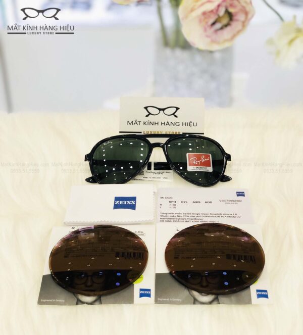 Tròng kính đơn tròng nhuộm màu Zeiss SmartLife 1.60 Brown 75%