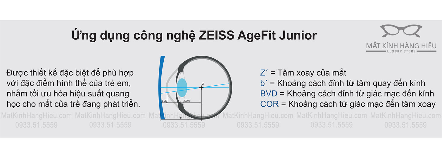 Tròng kính Zeiss MyoVision Pro kiểm soát cận thị trẻ em