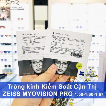 Tròng kính kiểm soát cận thị trẻ em Zeiss MyoVision Pro ảnh bìa