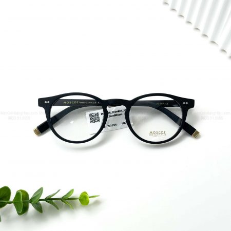 MOSCOT FRANKIE MATTE BLACK 48 21 145 900K 4 6