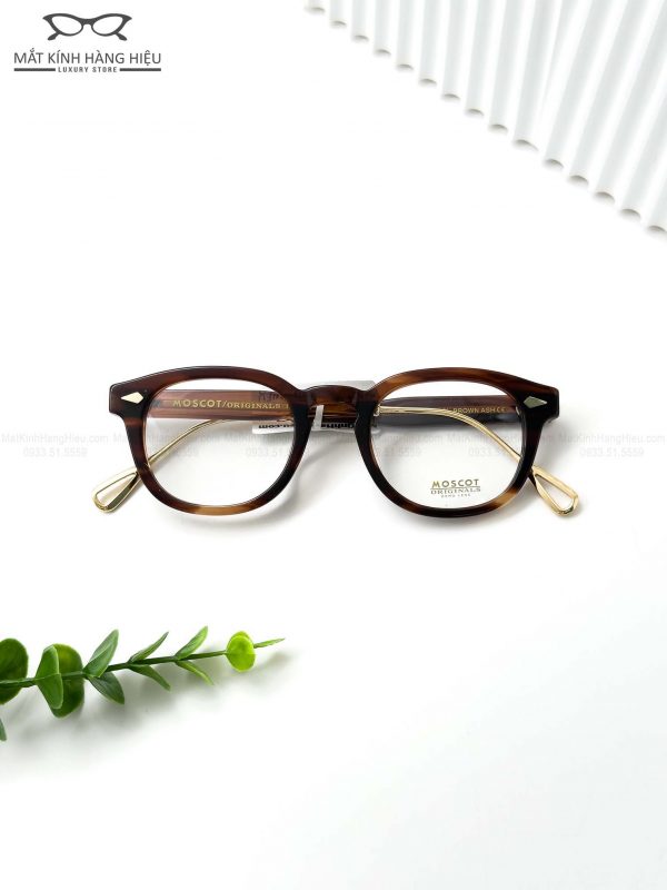 MOSCOT LEMTOSH BROWN ASH 49 22 145 900K 1 2