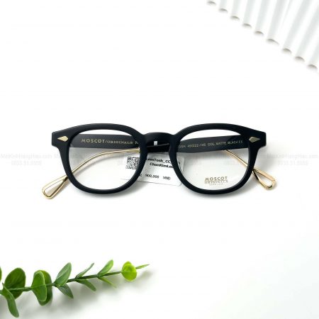 MOSCOT LEMTOSH MATTE BLACK 49 22 145 900K 3 6