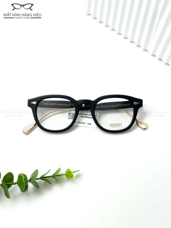 MOSCOT LEMTOSH MATTE BLACK 49 22 145 900K 3 2