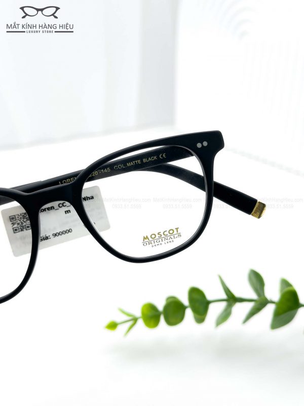 MOSCOT LOREN MATTE BLACK 46 20 145 900K 2 4