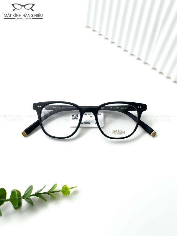 MOSCOT LOREN MATTE BLACK 46 20 145 900K 3 2