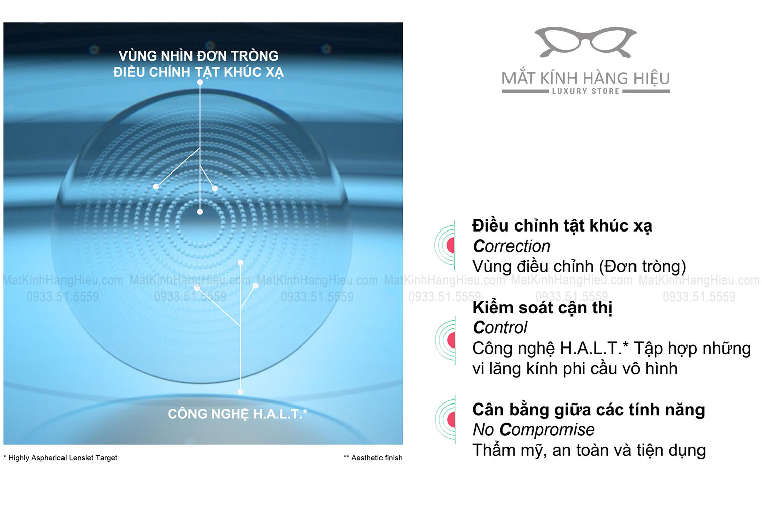 cấu tạo tròng kính essilor stellest