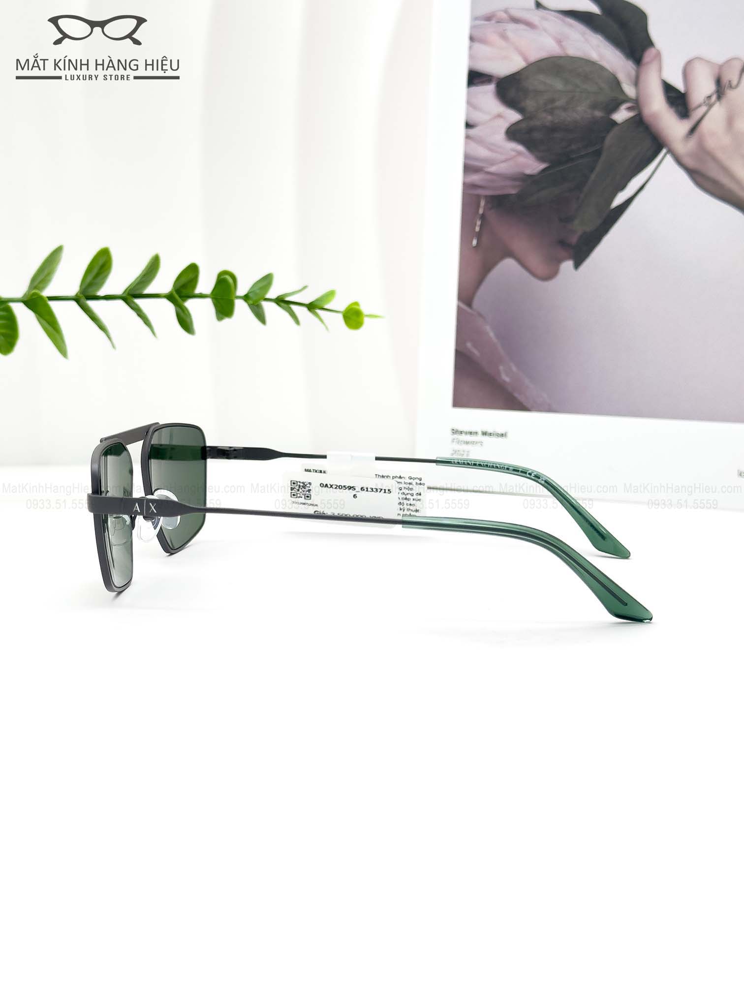 Mắt kính chính hãng Armani Exchange AX2059S 6133/71 - Ảnh 4 Mắt kính chính hãng Armani Exchange AX2059S 6133/71 - Ảnh 4
