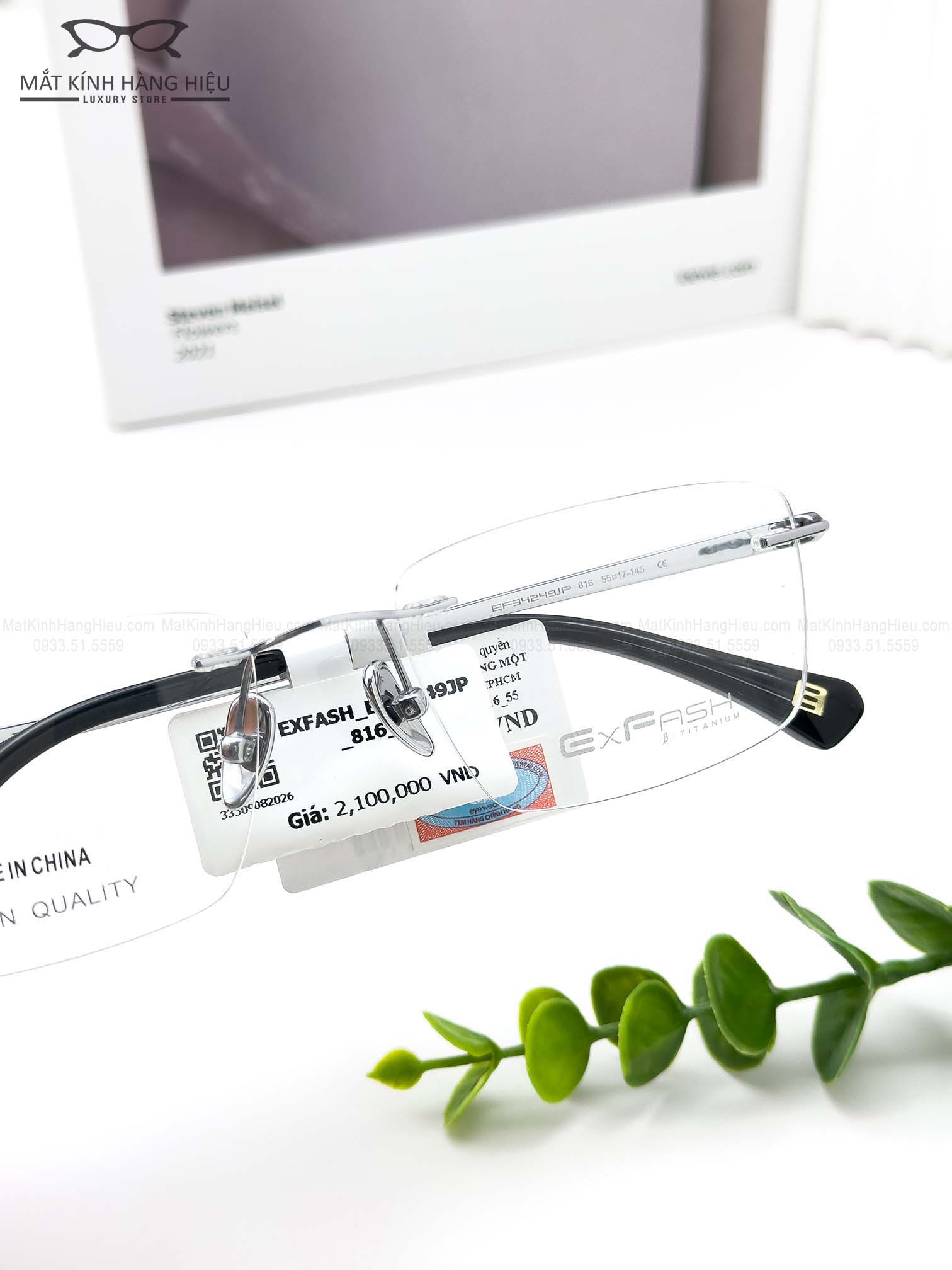 Gọng kính cận chính hãng EXFASH EF34249JP 816 - Ảnh 4 Gọng kính cận chính hãng EXFASH EF34249JP 816 - Ảnh 4