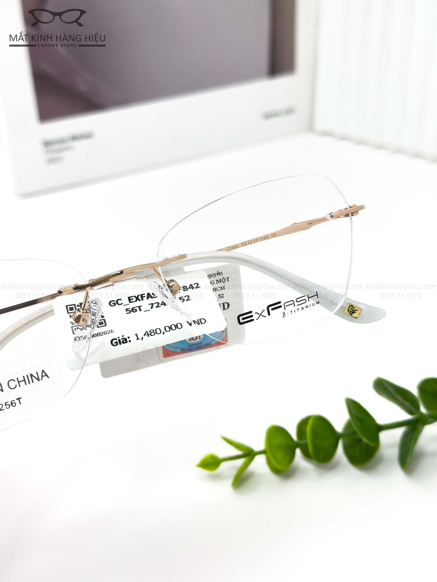 Gọng kính cận chính hãng EXFASH EF84256T 724A - Ảnh 4 Gọng kính cận chính hãng EXFASH EF84256T 724A - Ảnh 4