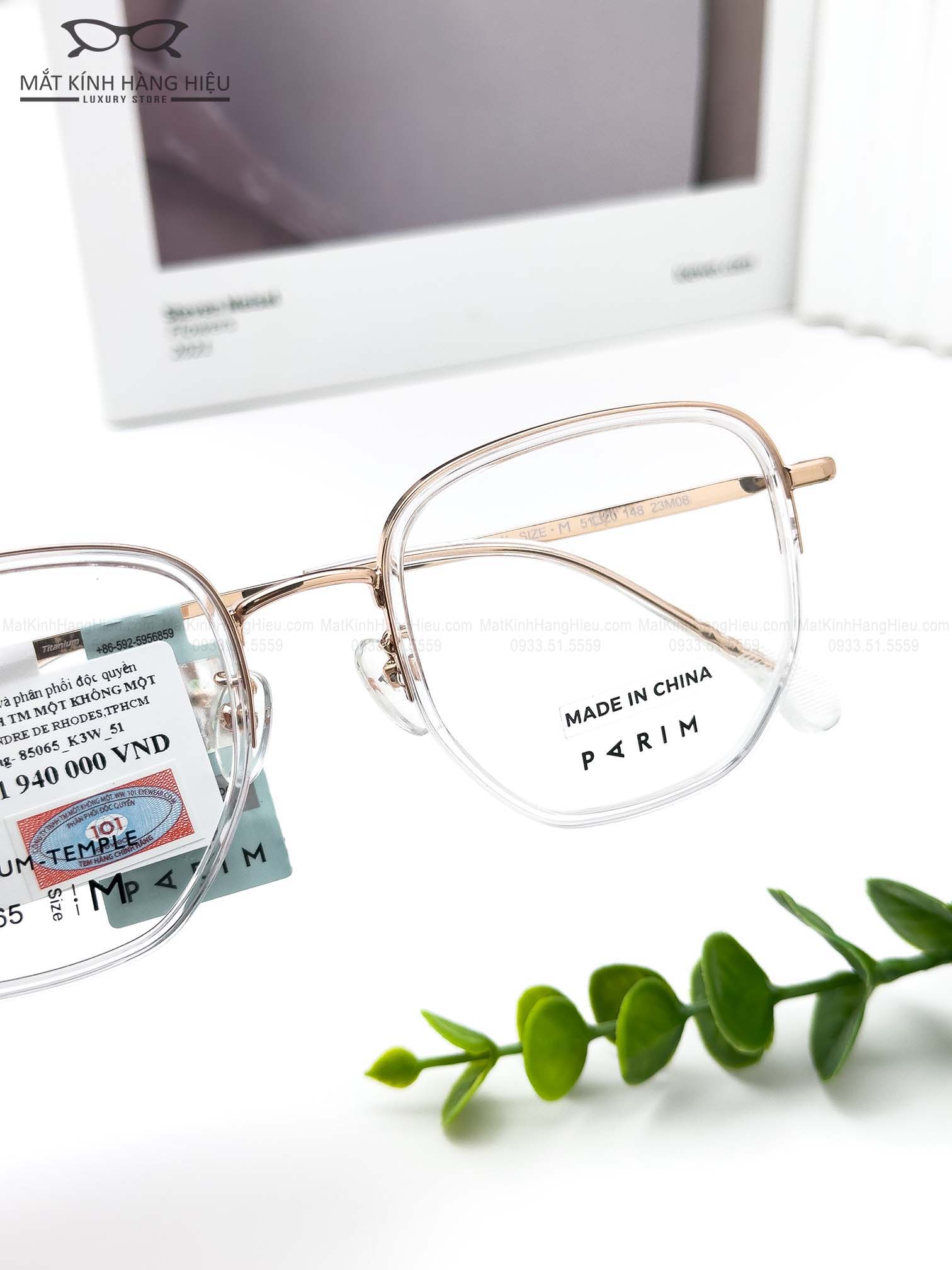 Gọng kính cận chính hãng PARIM 85065 K3W - Ảnh 4 Gọng kính cận chính hãng PARIM 85065 K3W - Ảnh 4