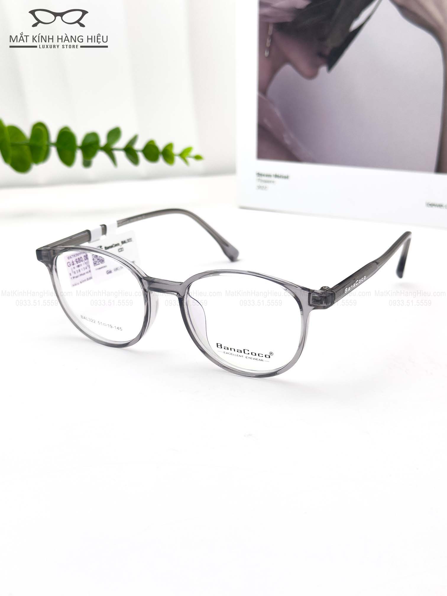 Gọng kính cận chính hãng BANACOCO BAL322 C22 Gọng kính cận chính hãng BANACOCO BAL322 C22
