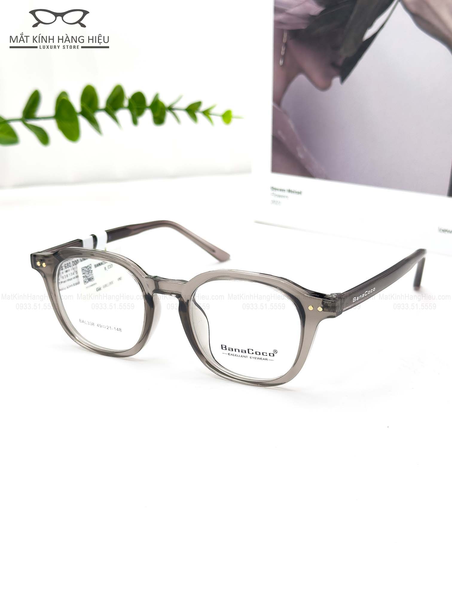Gọng kính cận chính hãng BANACOCO BAL338 C13