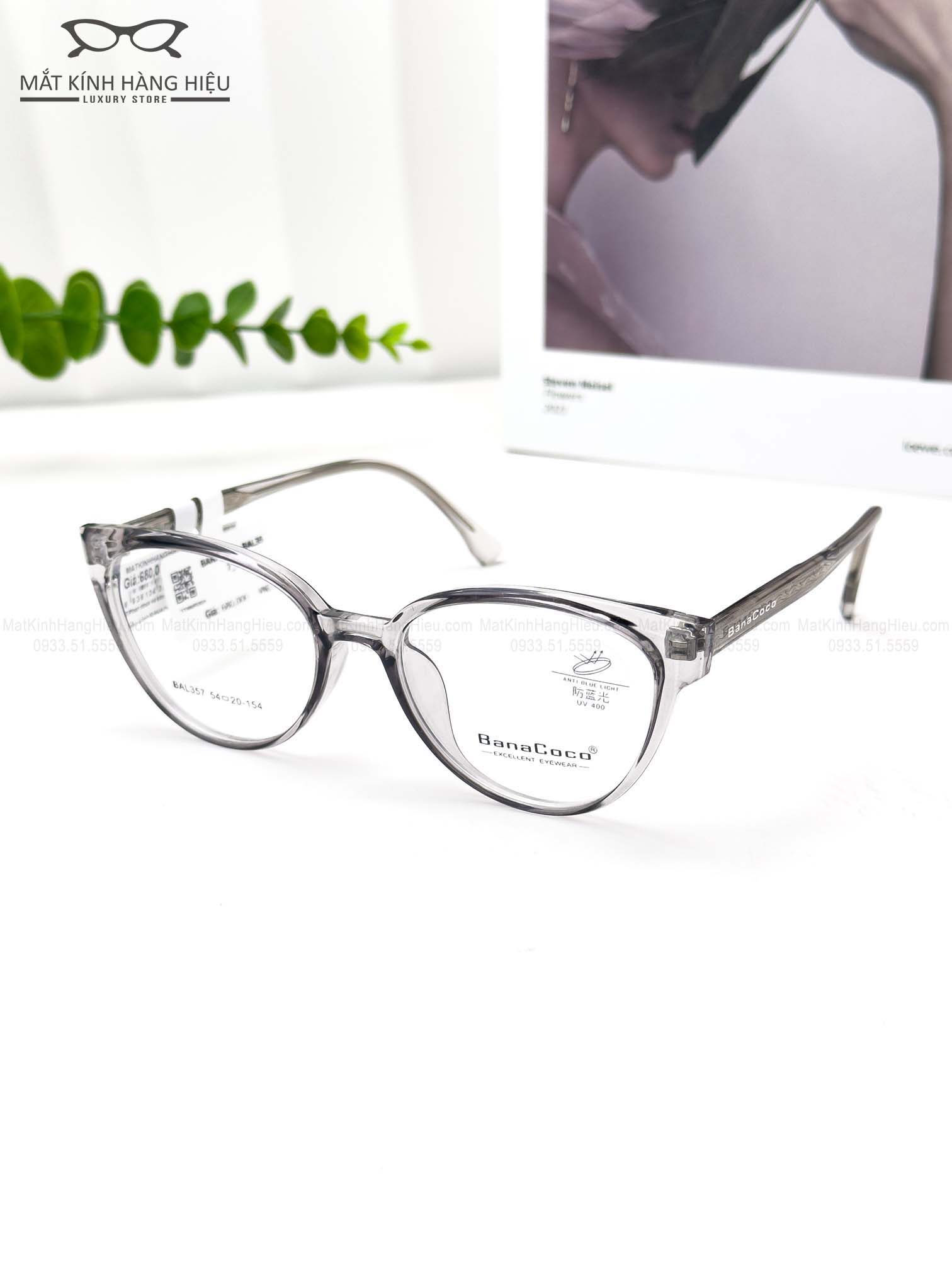 Gọng kính cận chính hãng BANACOCO BAL357 C2