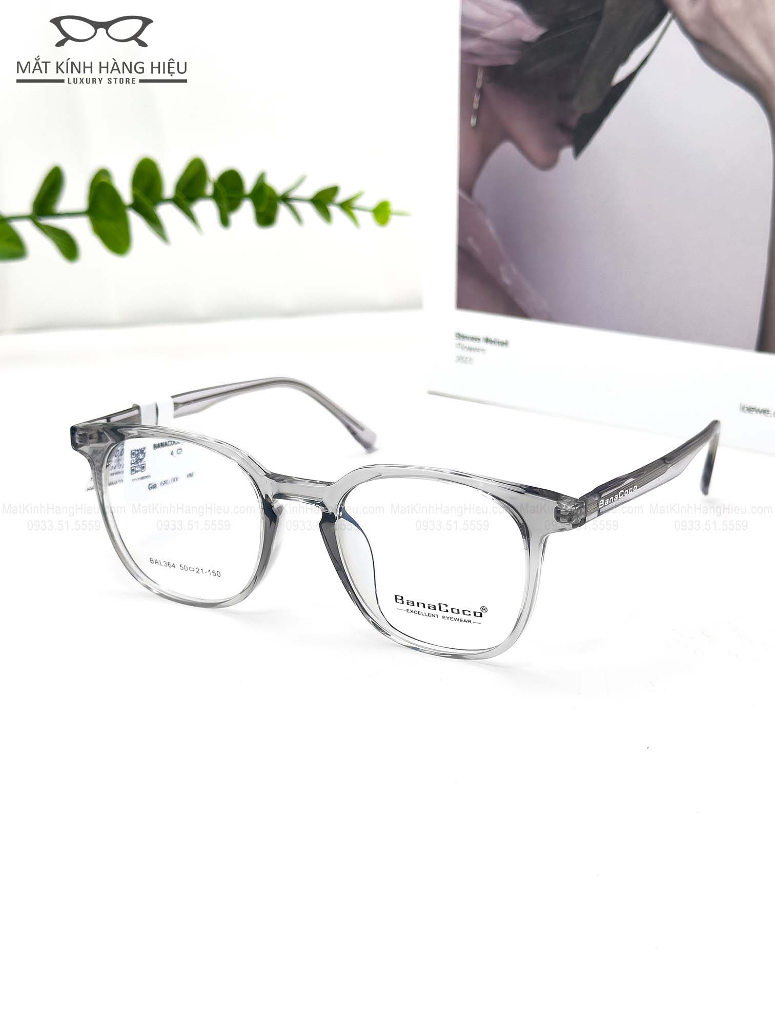 Gọng kính cận chính hãng BANACOCO BAL364 C3